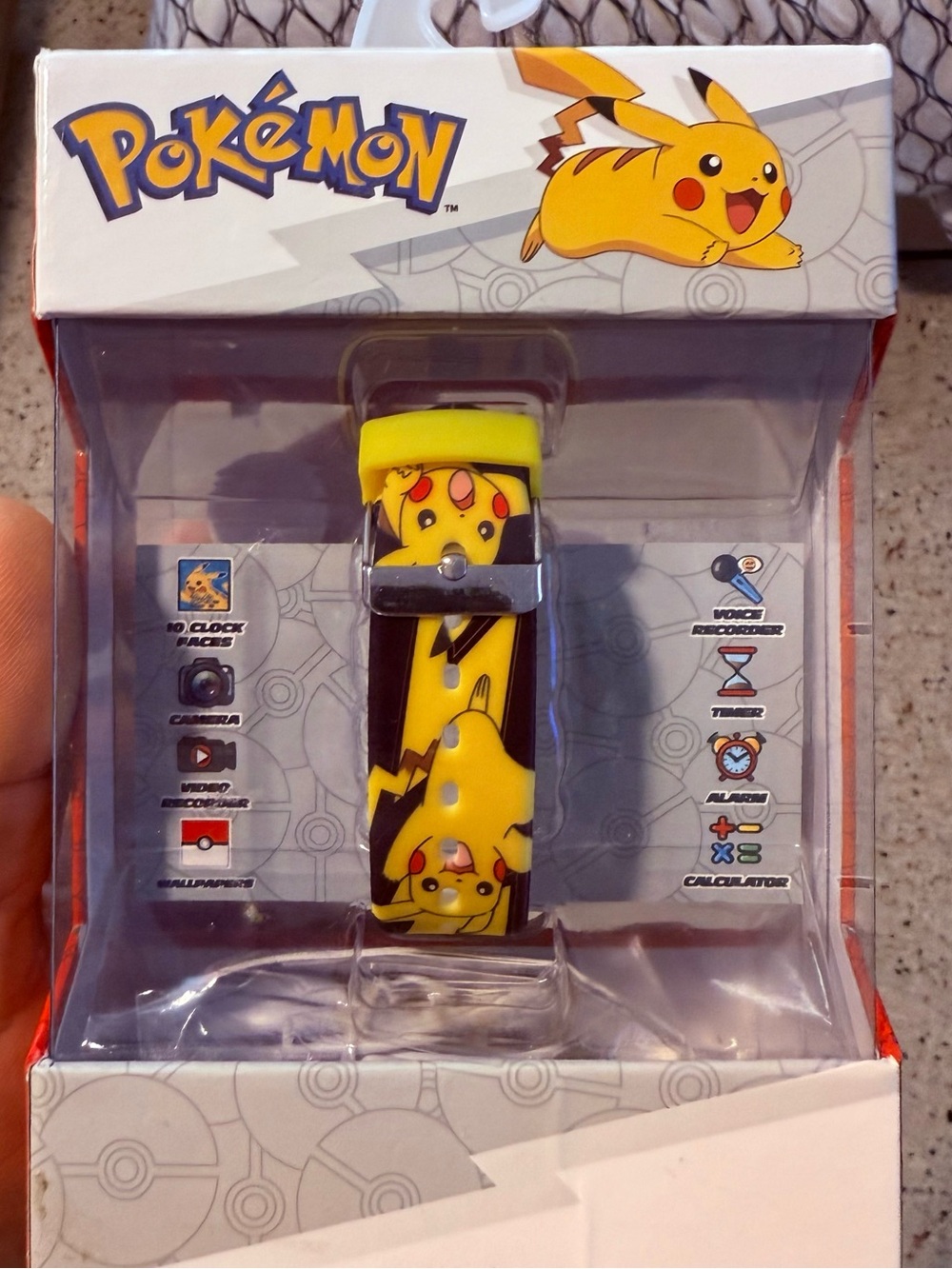 NWT Pokemon Yellow Pikachu Kids smart watch with touchscreen